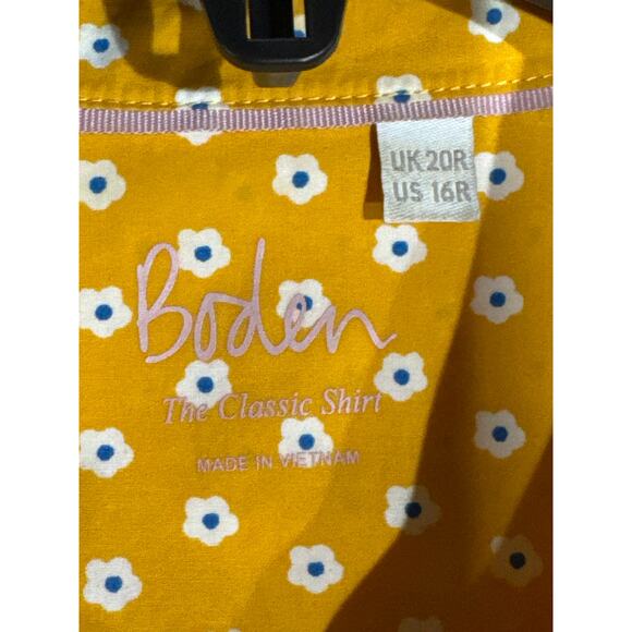 Boden The Classic Shirt Button down Blouse, Size 16, XL - Picture 7 of 9